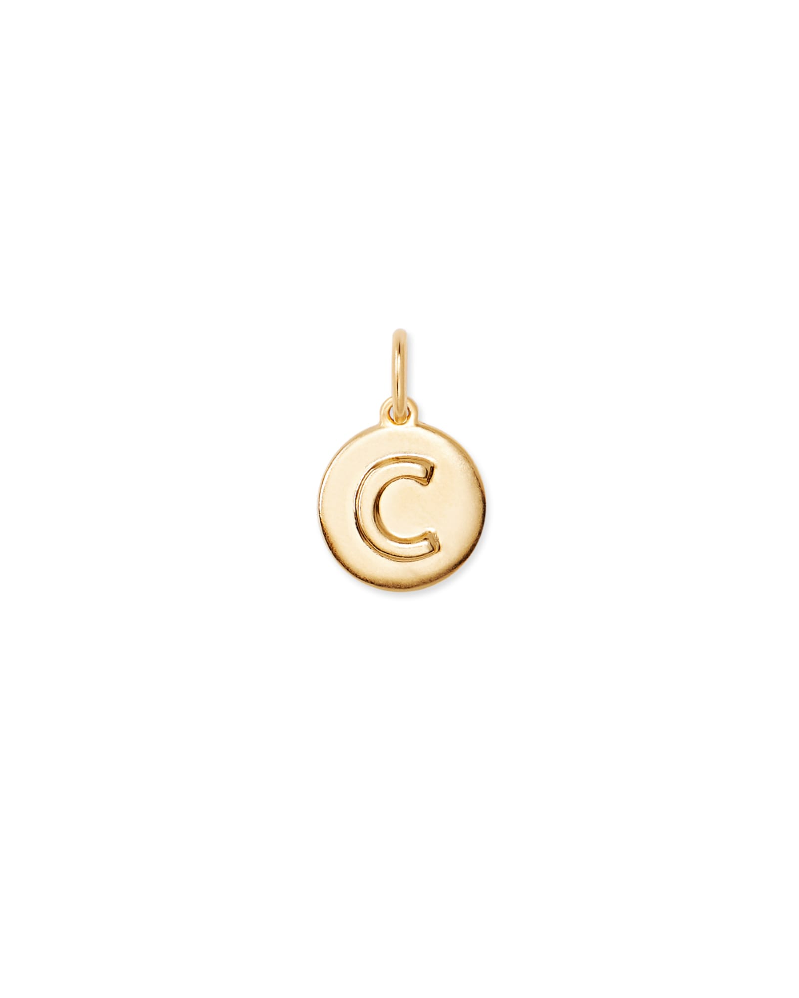 Kendra Scott Letter C Coin Charm in 18k Gold Vermeil | Sterling Silver